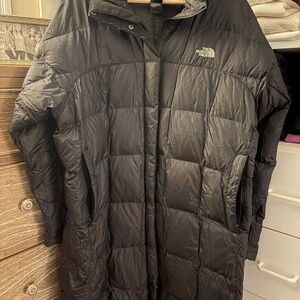 The North Face Classic Black Down Long coat